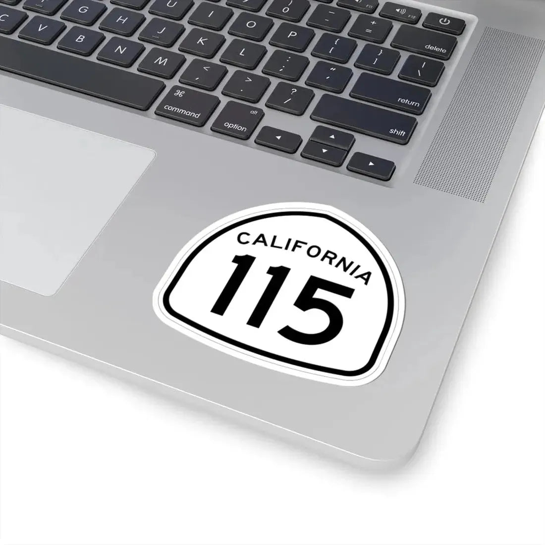 California 115 1957 (California) (Road Sign) STICKER Vinyl Kiss-Cut Decal - The Sticker Space