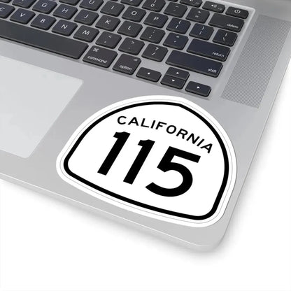 California 115 1957 (California) (Road Sign) STICKER Vinyl Kiss-Cut Decal - The Sticker Space