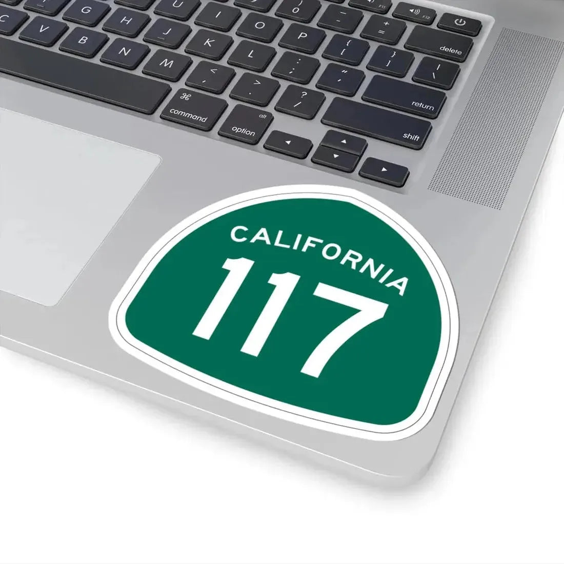 California 117 (California) (Road Sign) STICKER Vinyl Kiss-Cut Decal - The Sticker Space