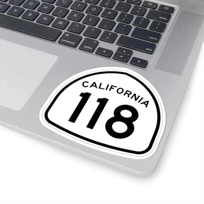 California 118 1957 (California) (Road Sign) STICKER Vinyl Kiss-Cut Decal - The Sticker Space