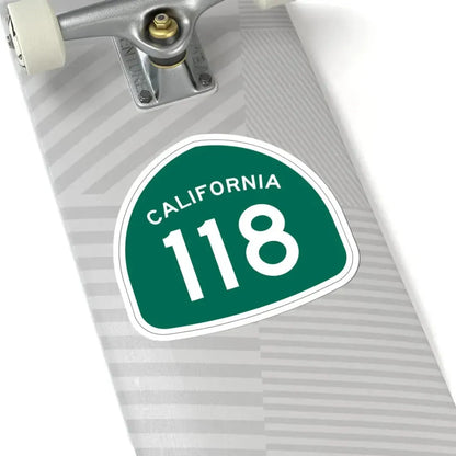 California 118 (California) (Road Sign) STICKER Vinyl Kiss-Cut Decal - The Sticker Space