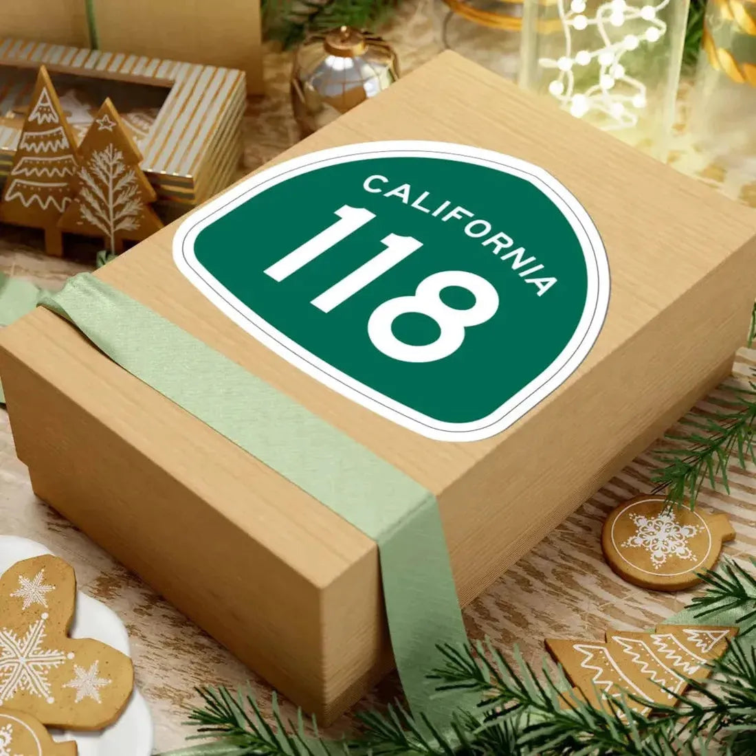 California 118 (California) (Road Sign) STICKER Vinyl Kiss-Cut Decal - The Sticker Space