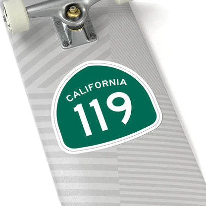 California 119 (California) (Road Sign) STICKER Vinyl Kiss-Cut Decal - The Sticker Space