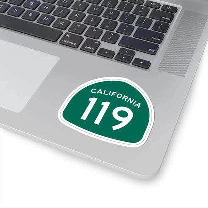California 119 (California) (Road Sign) STICKER Vinyl Kiss-Cut Decal - The Sticker Space