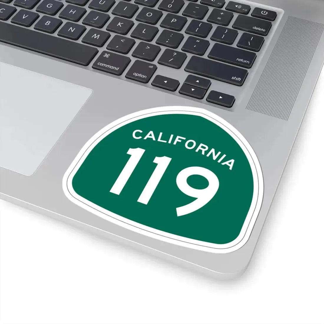 California 119 (California) (Road Sign) STICKER Vinyl Kiss-Cut Decal - The Sticker Space