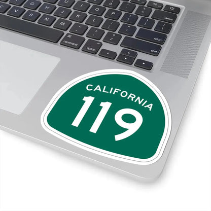 California 119 (California) (Road Sign) STICKER Vinyl Kiss-Cut Decal - The Sticker Space
