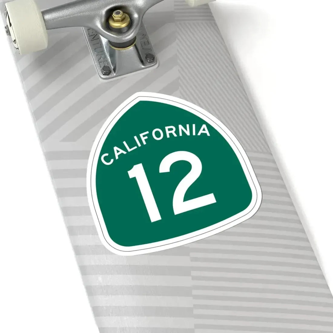 California 12 (California) (Road Sign) STICKER Vinyl Kiss-Cut Decal - The Sticker Space