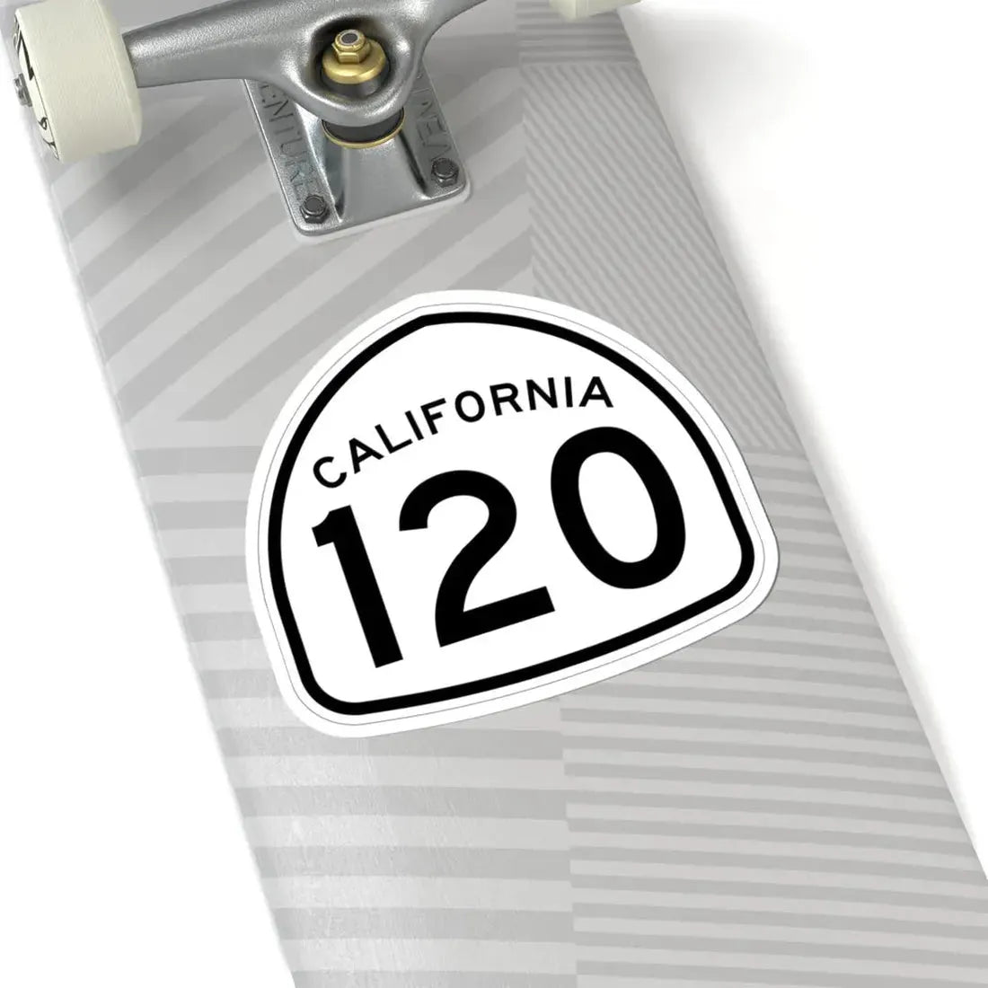 California 120 1957 (California) (Road Sign) STICKER Vinyl Kiss-Cut Decal - The Sticker Space