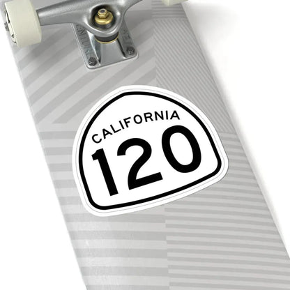 California 120 1957 (California) (Road Sign) STICKER Vinyl Kiss-Cut Decal - The Sticker Space