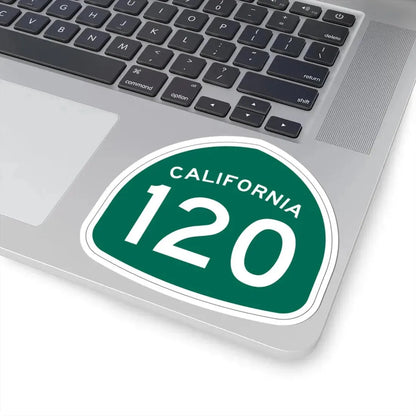 California 120 (California) (Road Sign) STICKER Vinyl Kiss-Cut Decal - The Sticker Space