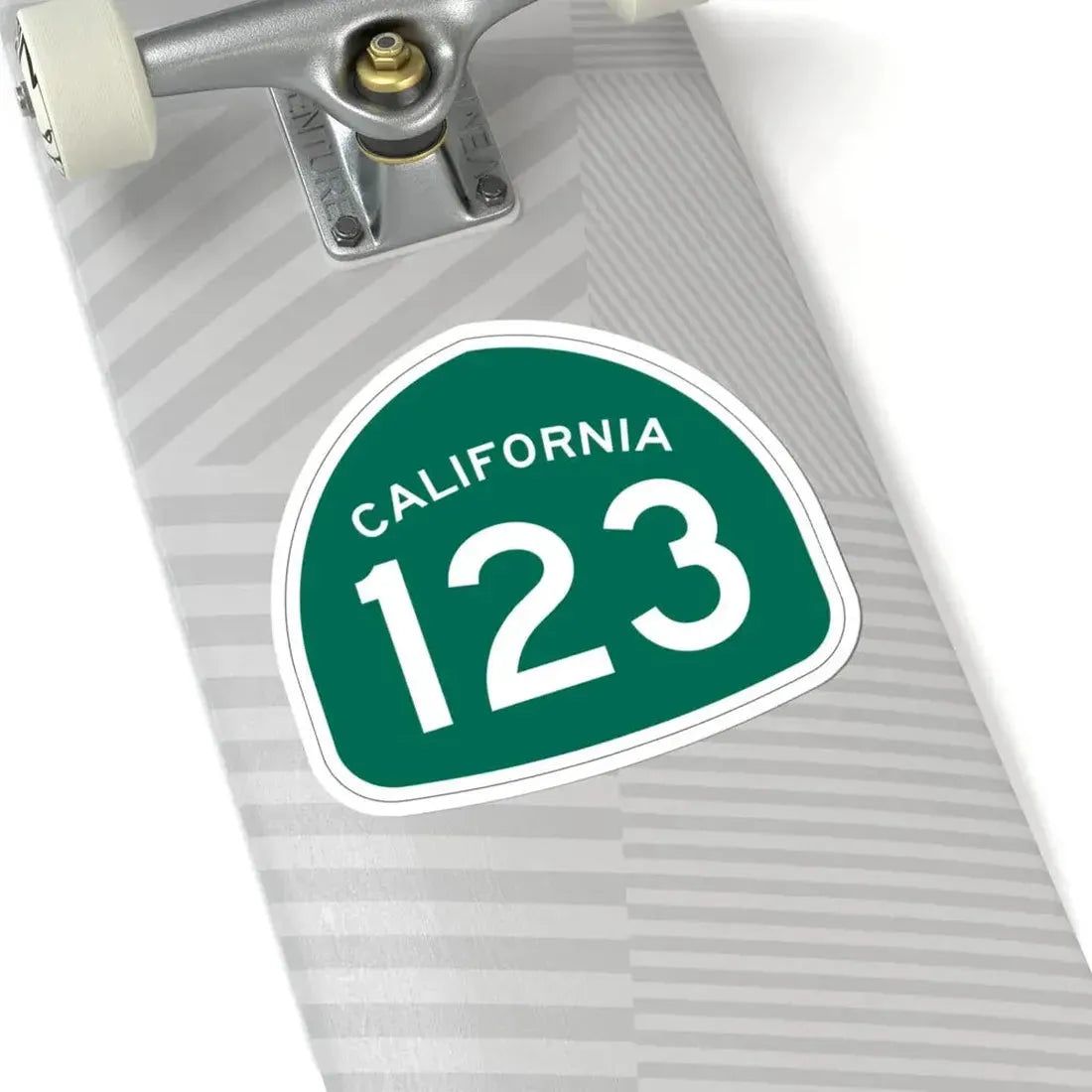 California 123 (California) (Road Sign) STICKER Vinyl Kiss-Cut Decal - The Sticker Space