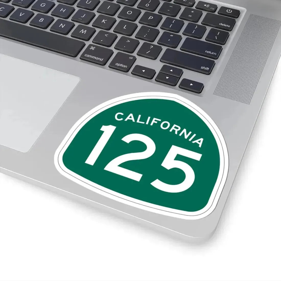 California 125 (California) (Road Sign) STICKER Vinyl Kiss-Cut Decal - The Sticker Space