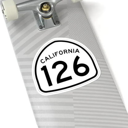 California 126 1957 (California) (Road Sign) STICKER Vinyl Kiss-Cut Decal - The Sticker Space
