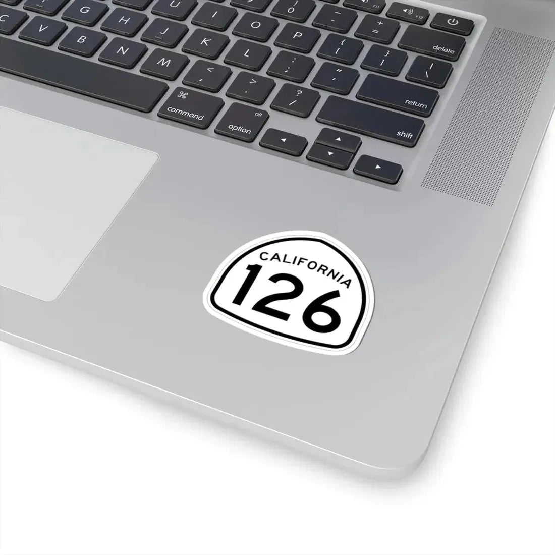 California 126 1957 (California) (Road Sign) STICKER Vinyl Kiss-Cut Decal - The Sticker Space