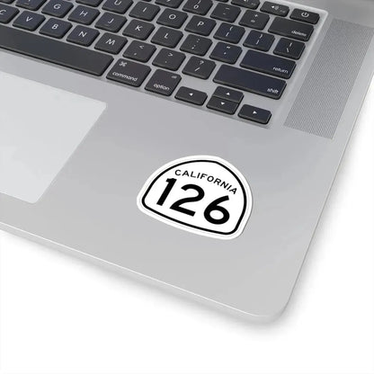 California 126 1957 (California) (Road Sign) STICKER Vinyl Kiss-Cut Decal - The Sticker Space