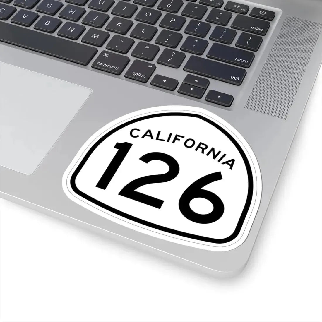 California 126 1957 (California) (Road Sign) STICKER Vinyl Kiss-Cut Decal - The Sticker Space