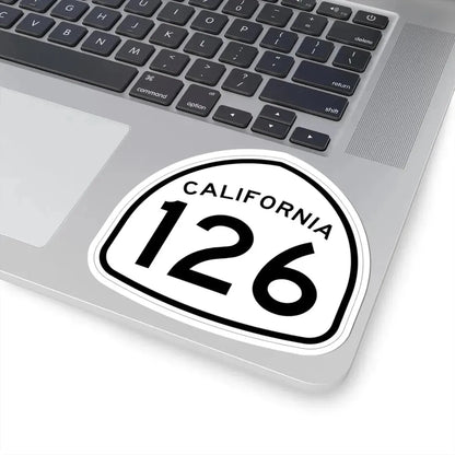 California 126 1957 (California) (Road Sign) STICKER Vinyl Kiss-Cut Decal - The Sticker Space