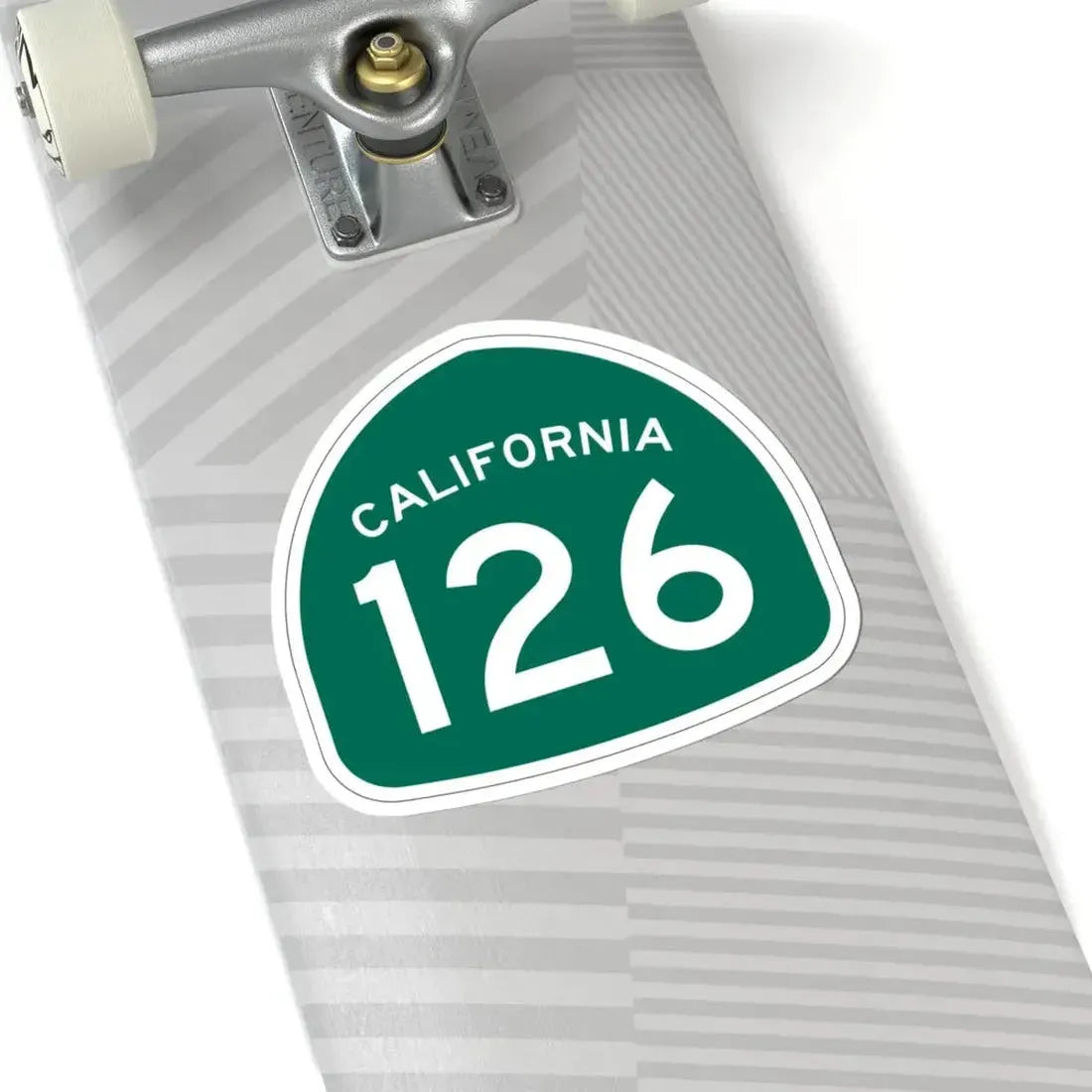 California 126 (California) (Road Sign) STICKER Vinyl Kiss-Cut Decal - The Sticker Space