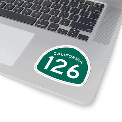 California 126 (California) (Road Sign) STICKER Vinyl Kiss-Cut Decal - The Sticker Space