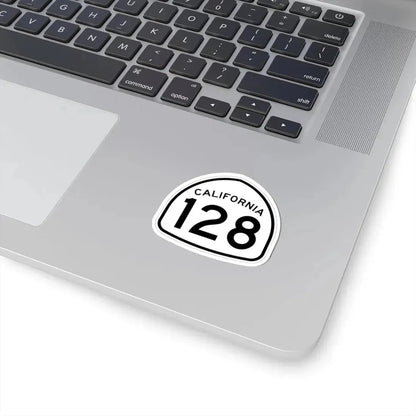 California 128 1957 (California) (Road Sign) STICKER Vinyl Kiss-Cut Decal - The Sticker Space
