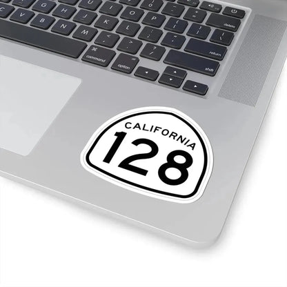 California 128 1957 (California) (Road Sign) STICKER Vinyl Kiss-Cut Decal - The Sticker Space