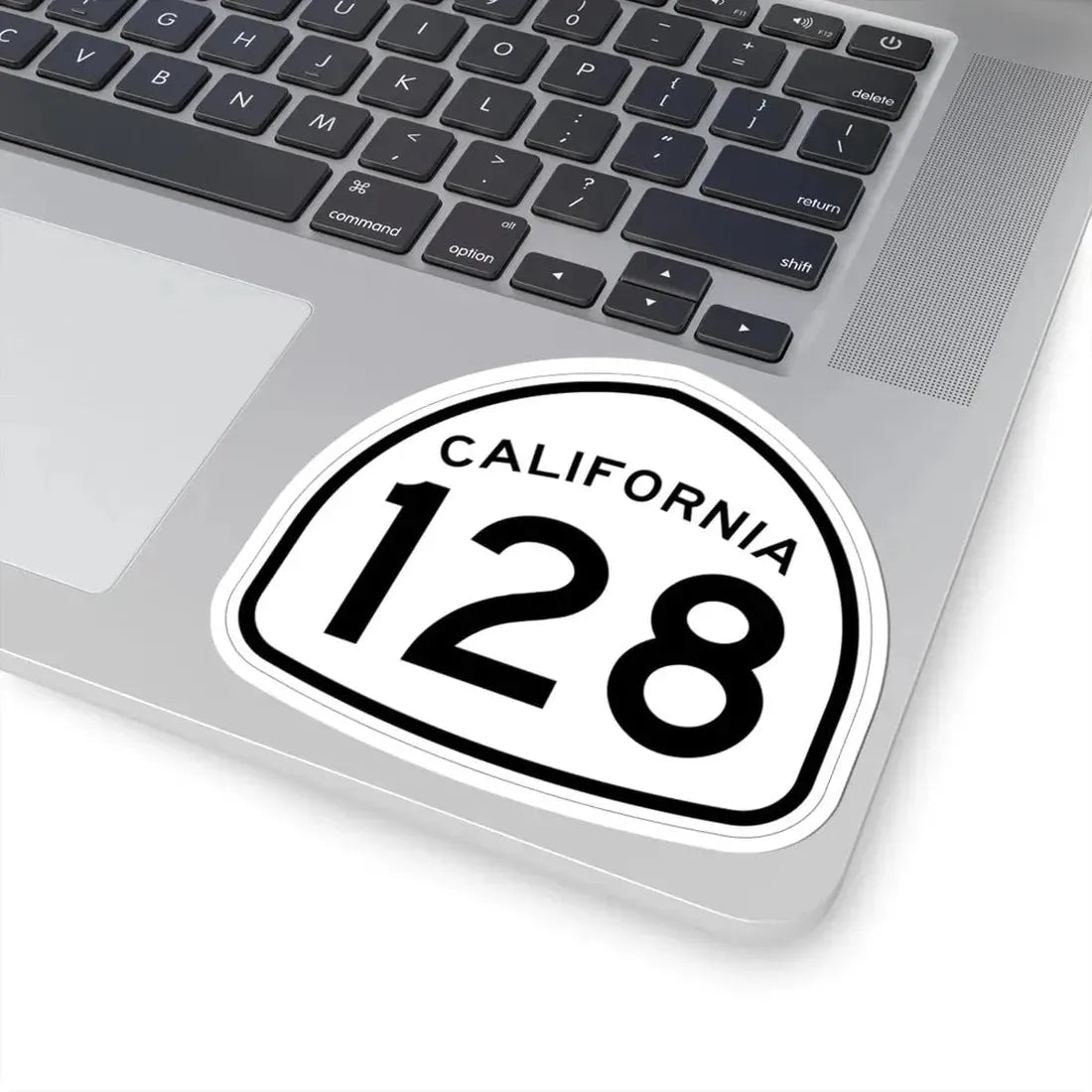 California 128 1957 (California) (Road Sign) STICKER Vinyl Kiss-Cut Decal - The Sticker Space