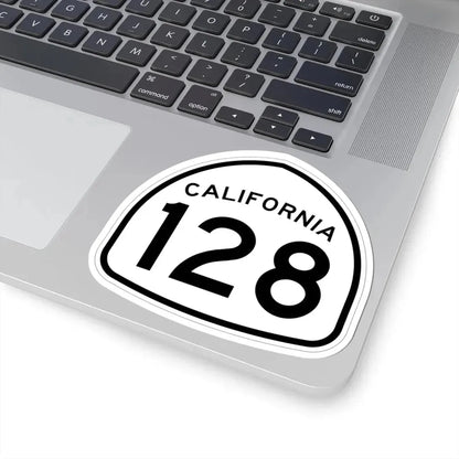 California 128 1957 (California) (Road Sign) STICKER Vinyl Kiss-Cut Decal - The Sticker Space