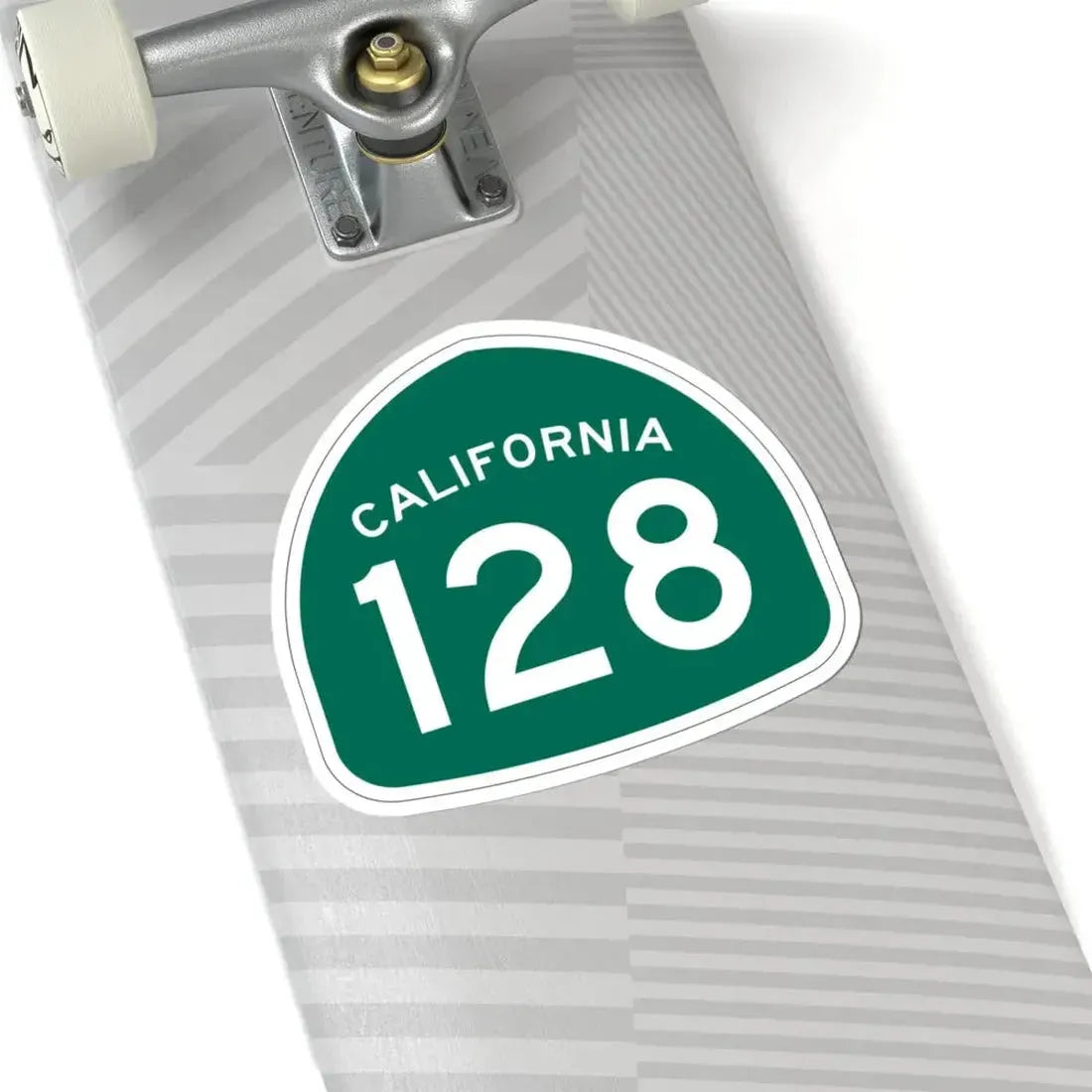 California 128 (California) (Road Sign) STICKER Vinyl Kiss-Cut Decal - The Sticker Space