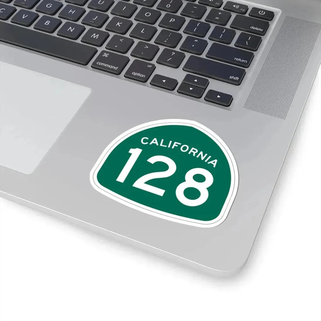 California 128 (California) (Road Sign) STICKER Vinyl Kiss-Cut Decal - The Sticker Space