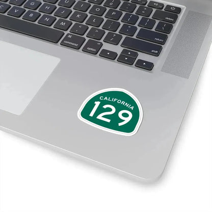 California 129 (California) (Road Sign) STICKER Vinyl Kiss-Cut Decal - The Sticker Space