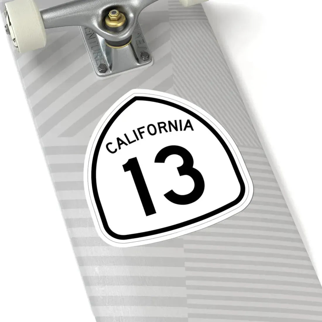 California 13 1957 (California) (Road Sign) STICKER Vinyl Kiss-Cut Decal - The Sticker Space