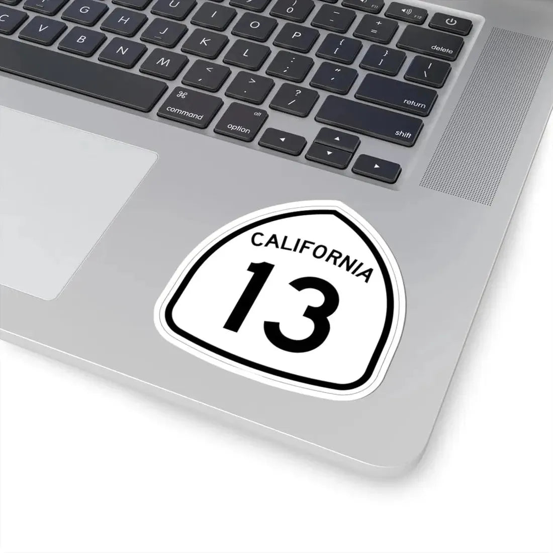 California 13 1957 (California) (Road Sign) STICKER Vinyl Kiss-Cut Decal - The Sticker Space