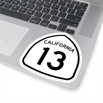 California 13 1957 (California) (Road Sign) STICKER Vinyl Kiss-Cut Decal - The Sticker Space