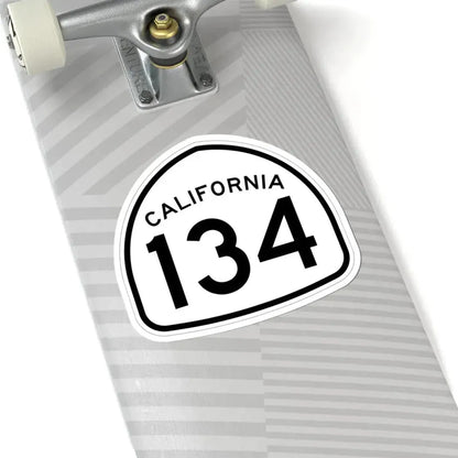 California 134 1957 (California) (Road Sign) STICKER Vinyl Kiss-Cut Decal - The Sticker Space