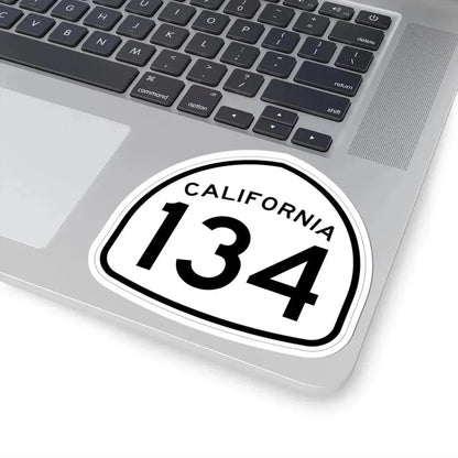 California 134 1957 (California) (Road Sign) STICKER Vinyl Kiss-Cut Decal - The Sticker Space