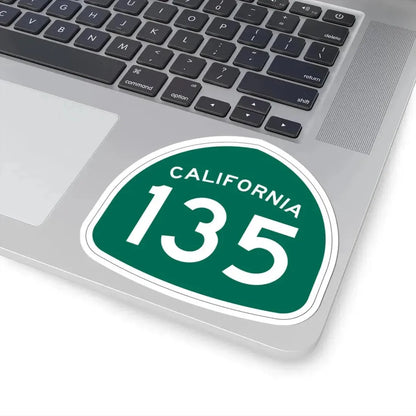 California 135 (California) (Road Sign) STICKER Vinyl Kiss-Cut Decal - The Sticker Space