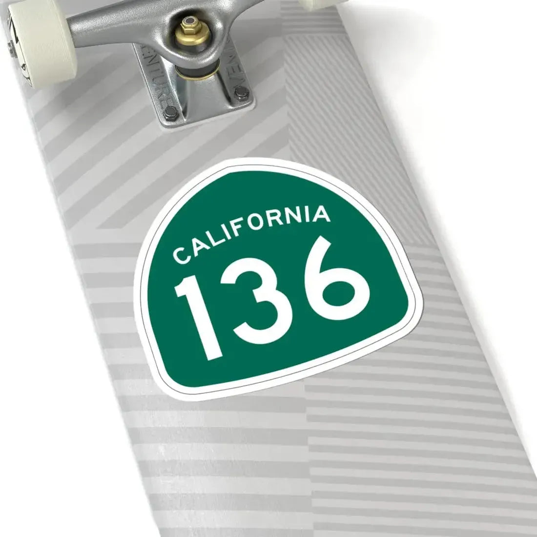 California 136 (California) (Road Sign) STICKER Vinyl Kiss-Cut Decal - The Sticker Space