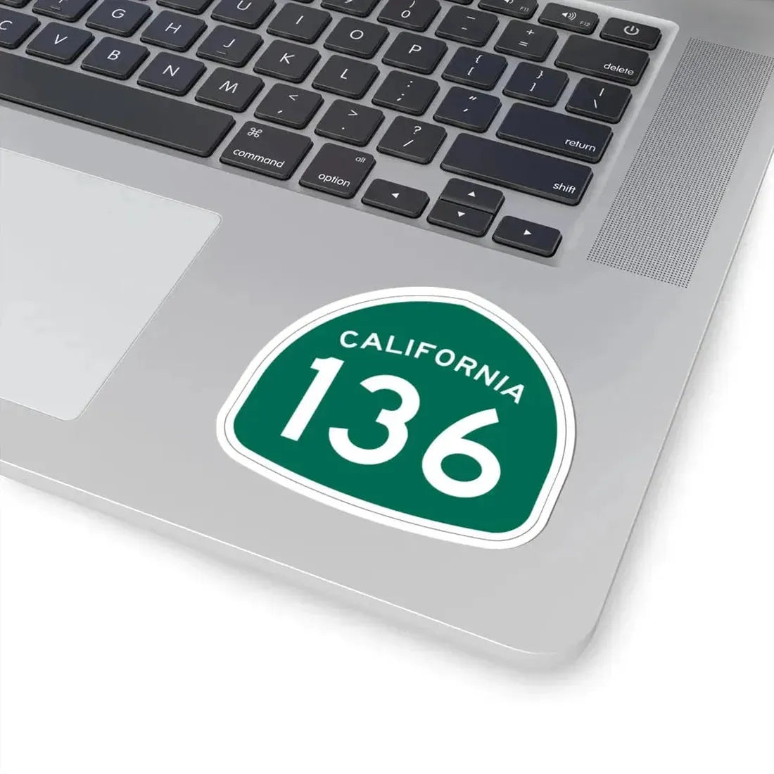 California 136 (California) (Road Sign) STICKER Vinyl Kiss-Cut Decal - The Sticker Space