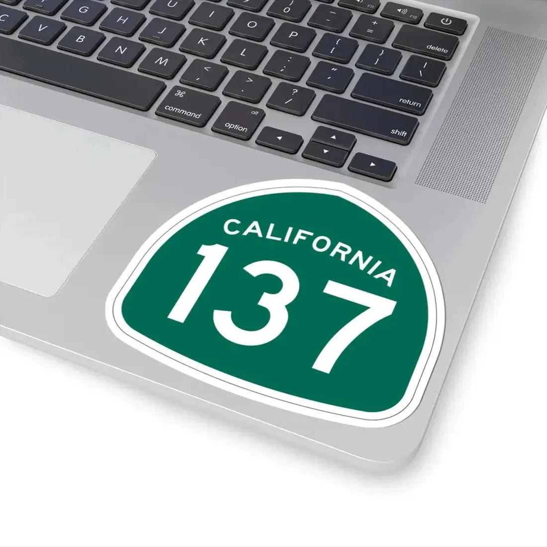 California 137 (California) (Road Sign) STICKER Vinyl Kiss-Cut Decal - The Sticker Space