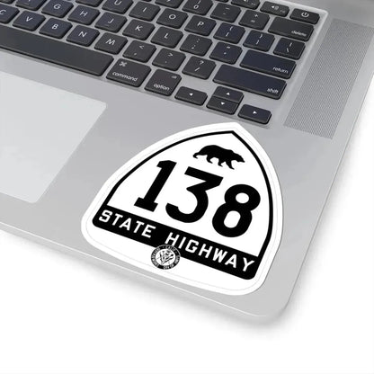 California 138 1948 (California) (Road Sign) STICKER Vinyl Kiss-Cut Decal - The Sticker Space