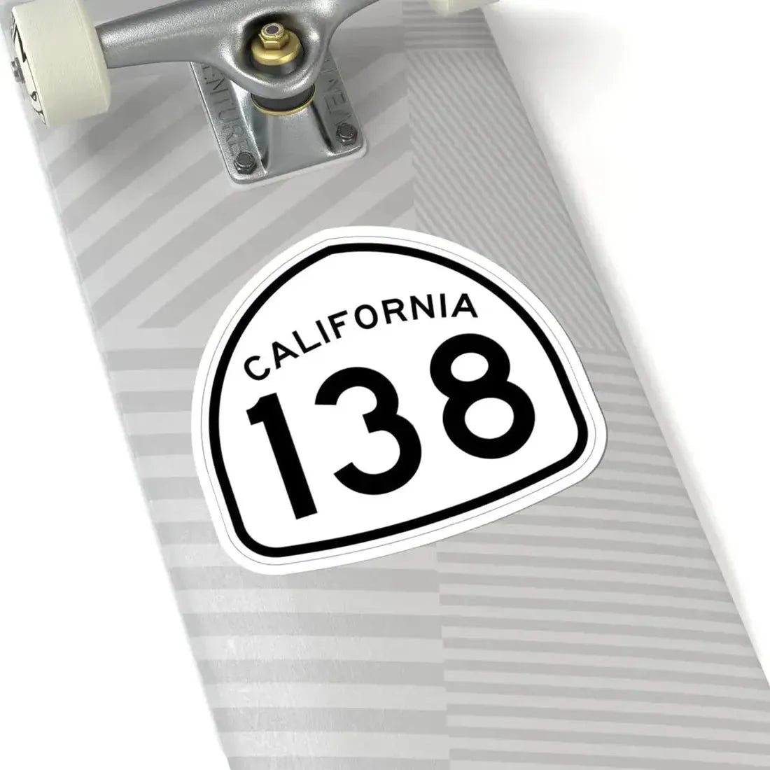 California 138 1957 (California) (Road Sign) STICKER Vinyl Kiss-Cut Decal - The Sticker Space