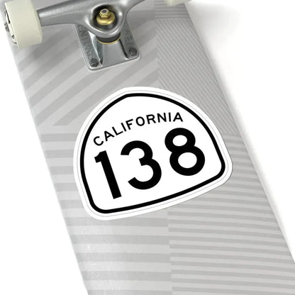 California 138 1957 (California) (Road Sign) STICKER Vinyl Kiss-Cut Decal - The Sticker Space