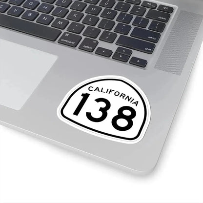 California 138 1957 (California) (Road Sign) STICKER Vinyl Kiss-Cut Decal - The Sticker Space