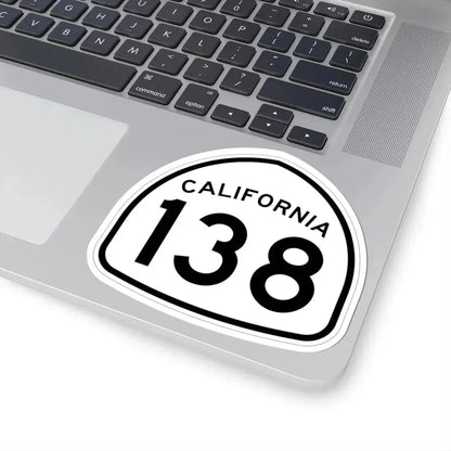 California 138 1957 (California) (Road Sign) STICKER Vinyl Kiss-Cut Decal - The Sticker Space