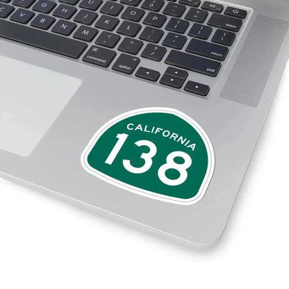 California 138 (California) (Road Sign) STICKER Vinyl Kiss-Cut Decal - The Sticker Space
