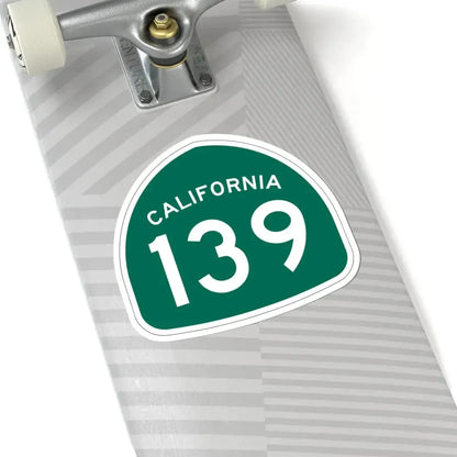 California 139 (California) (Road Sign) STICKER Vinyl Kiss-Cut Decal - The Sticker Space
