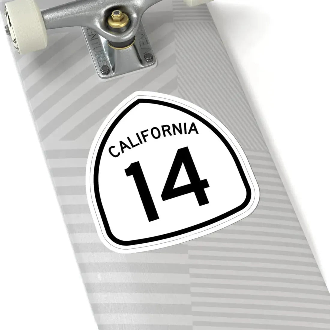 California 14 1957 (California) (Road Sign) STICKER Vinyl Kiss-Cut Decal - The Sticker Space