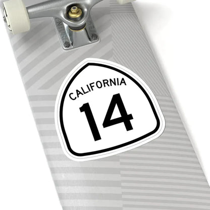 California 14 1957 (California) (Road Sign) STICKER Vinyl Kiss-Cut Decal - The Sticker Space