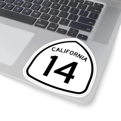 California 14 1957 (California) (Road Sign) STICKER Vinyl Kiss-Cut Decal - The Sticker Space