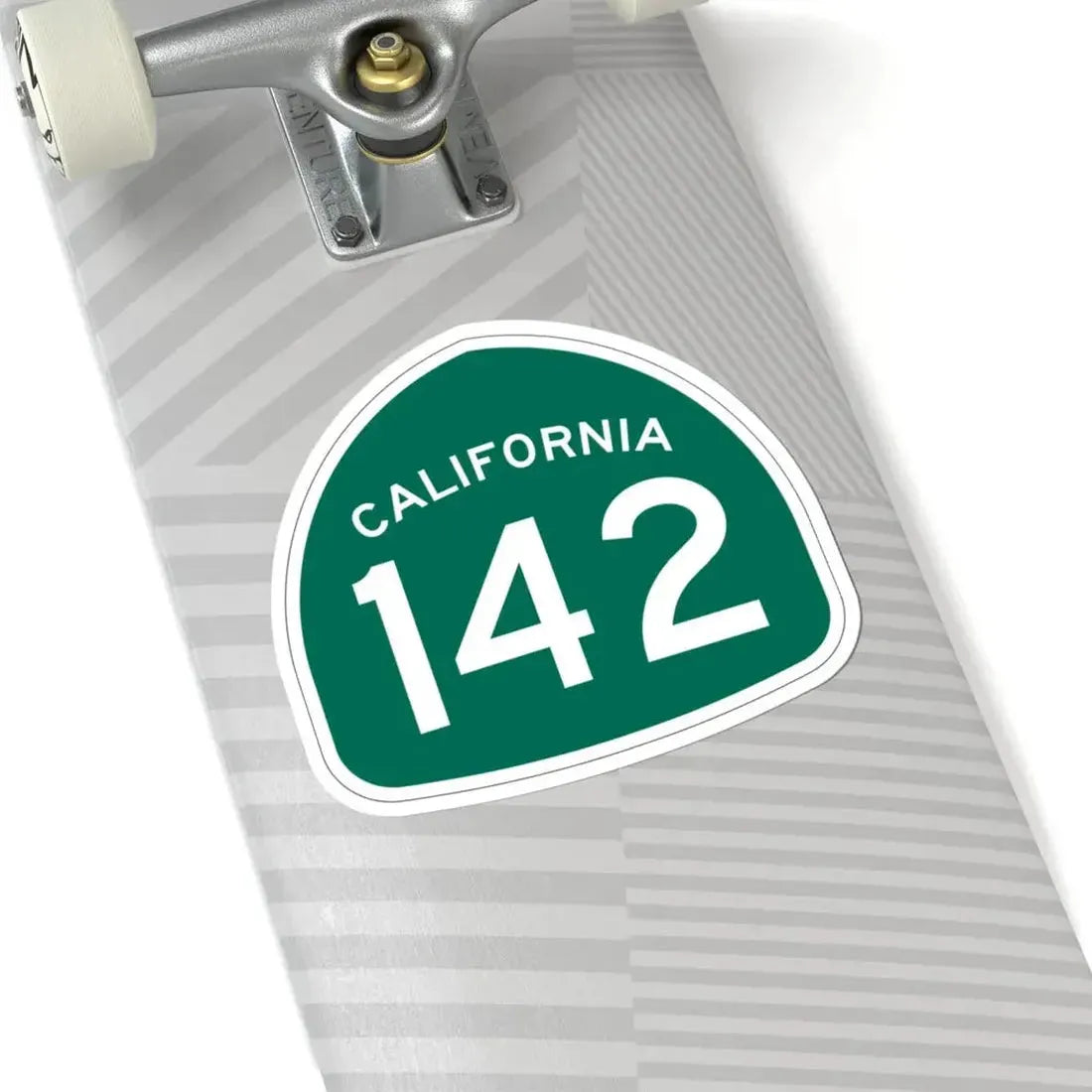 California 142 (California) (Road Sign) STICKER Vinyl Kiss-Cut Decal - The Sticker Space